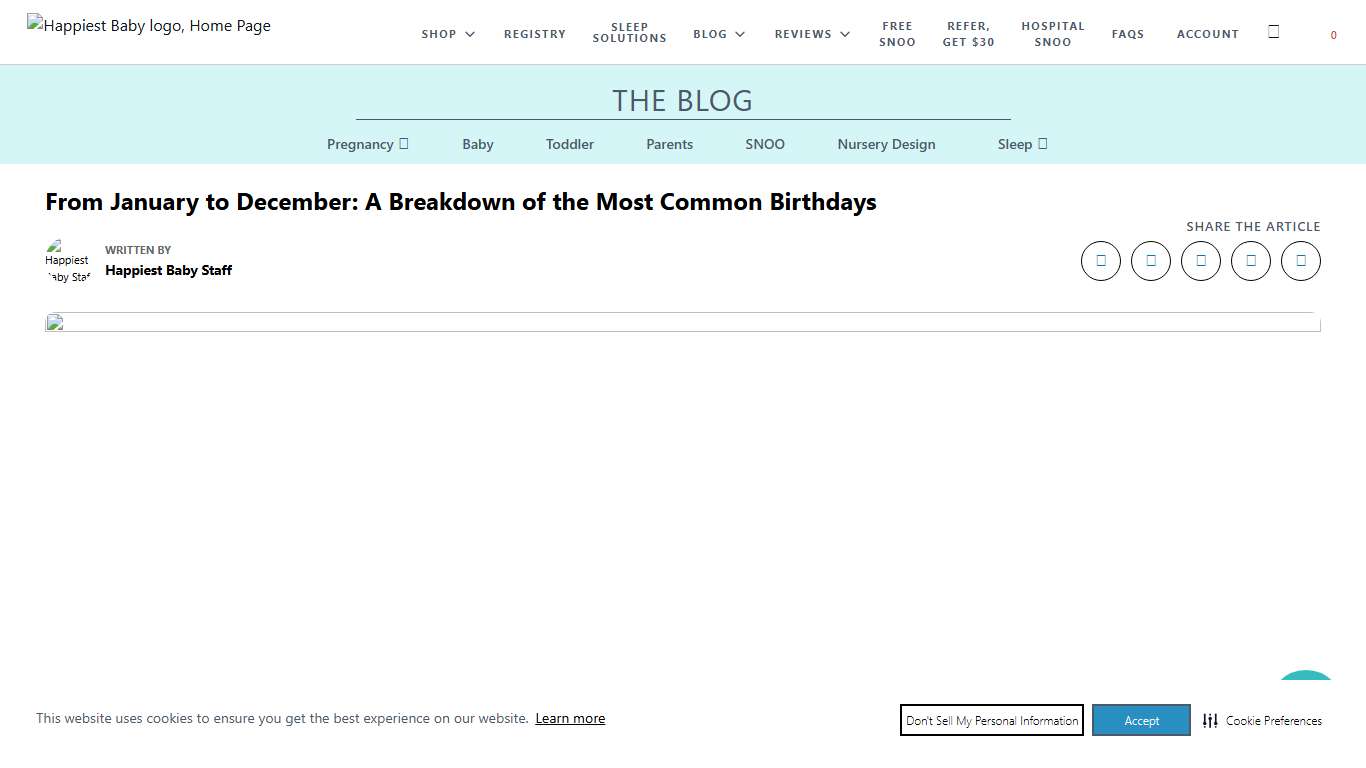 What Are the Most Common Birthdays of the Year? | Happiest Baby